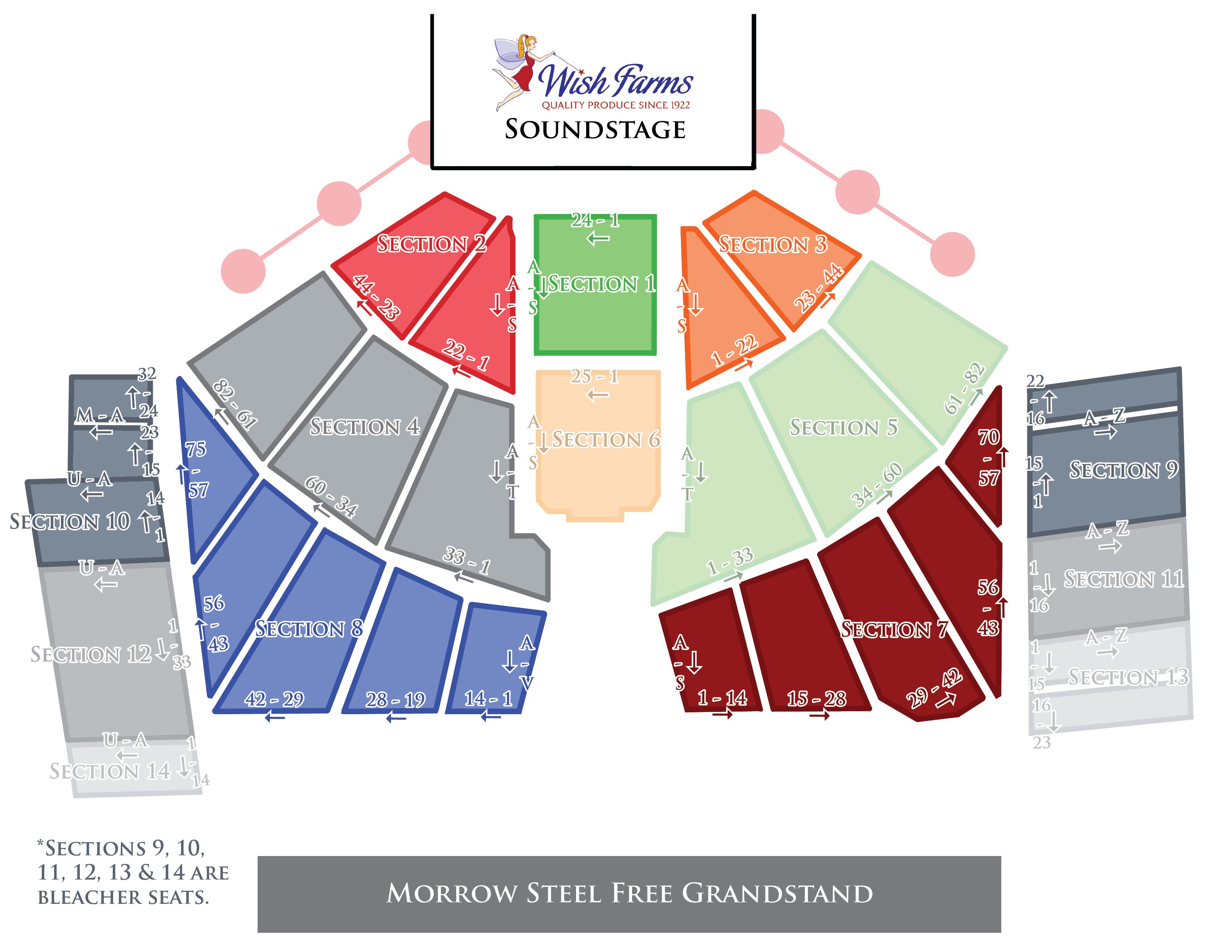 Van Wezel Seating Chart With Seat Numbers
